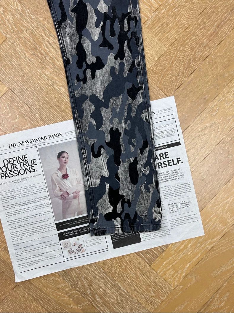 Versace Versace Camo Limited Edition Slim Fit Jeans Size US 34 / EU 50 - 3 Thumbnail