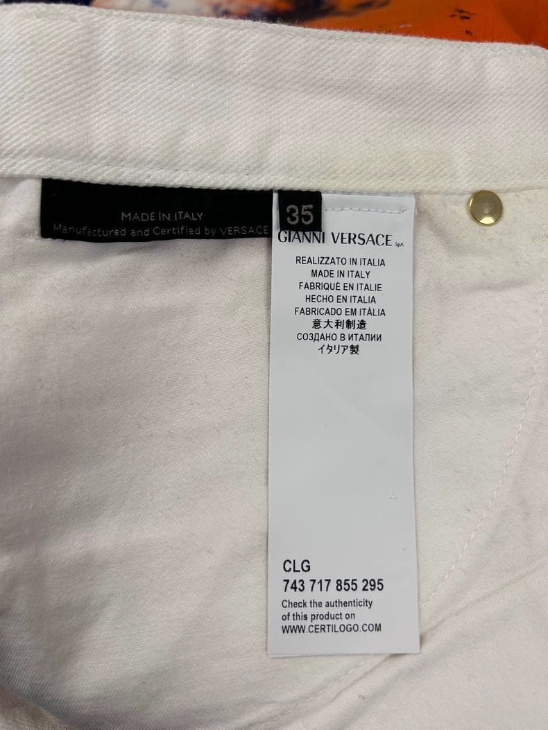 Versace Versace Limited Edition Orange Denim Pants Size US 35 - 9 Thumbnail