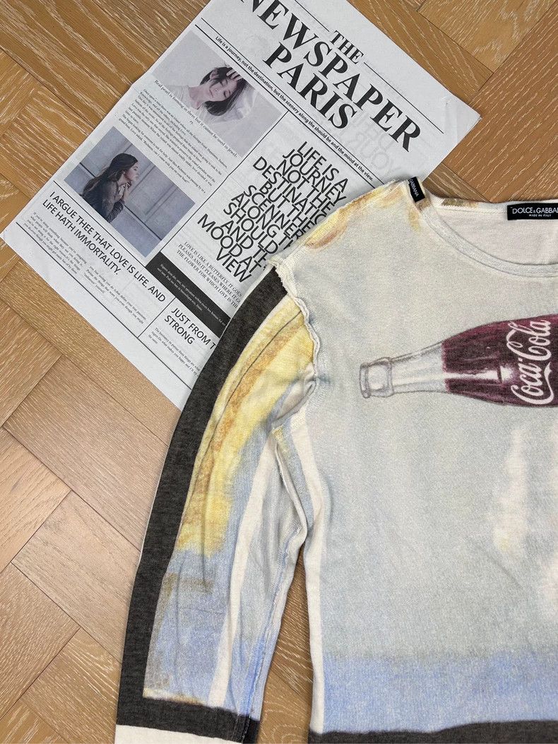Dolce & Gabbana Dolce & Gabbana Vintage Coca-Cola Long Sleeve T-Shirt Size US L / EU 52-54 / 3 - 6 Thumbnail