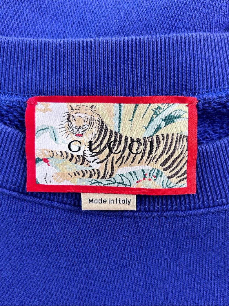 Gucci GUCCI Tiger Print Sweatshirt for Men Size L Size US L / EU 52-54 / 3 - 8 Thumbnail