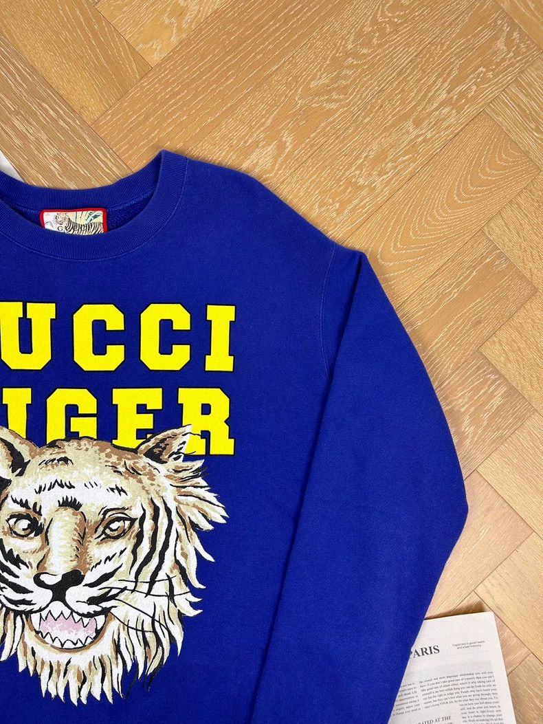 Gucci GUCCI Tiger Print Sweatshirt for Men Size L Size US L / EU 52-54 / 3 - 5 Thumbnail