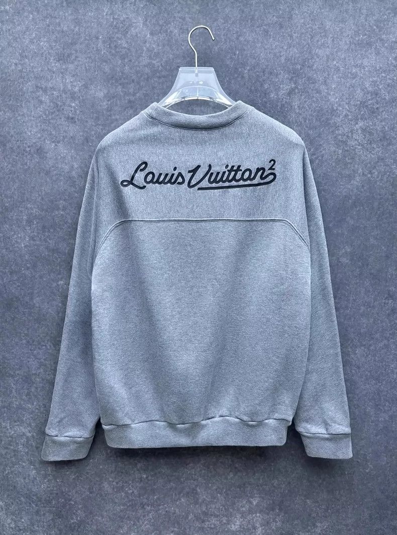 Louis Vuitton Louis Vuitton x NIGO2 Gray Sweatshirt for Men Size US XL / EU 56 / 4 - 2 Thumbnail