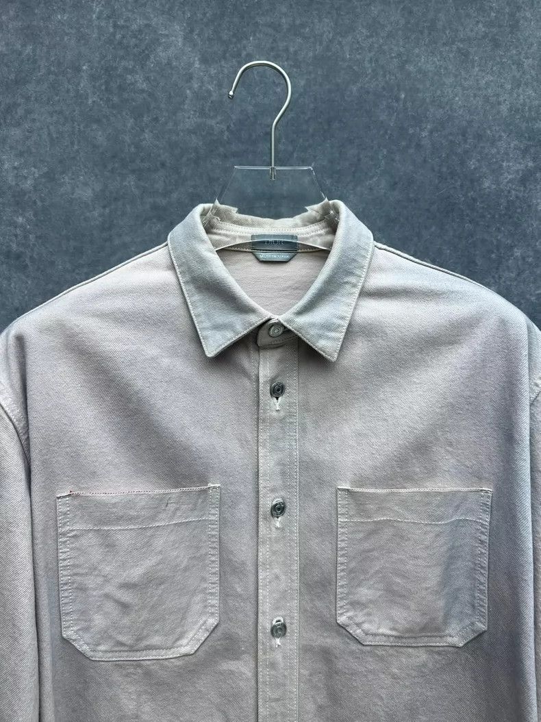 Dior Dior Pink Gradient Denim Shirt Jacket Size US L / EU 52-54 / 3 - 8 Thumbnail