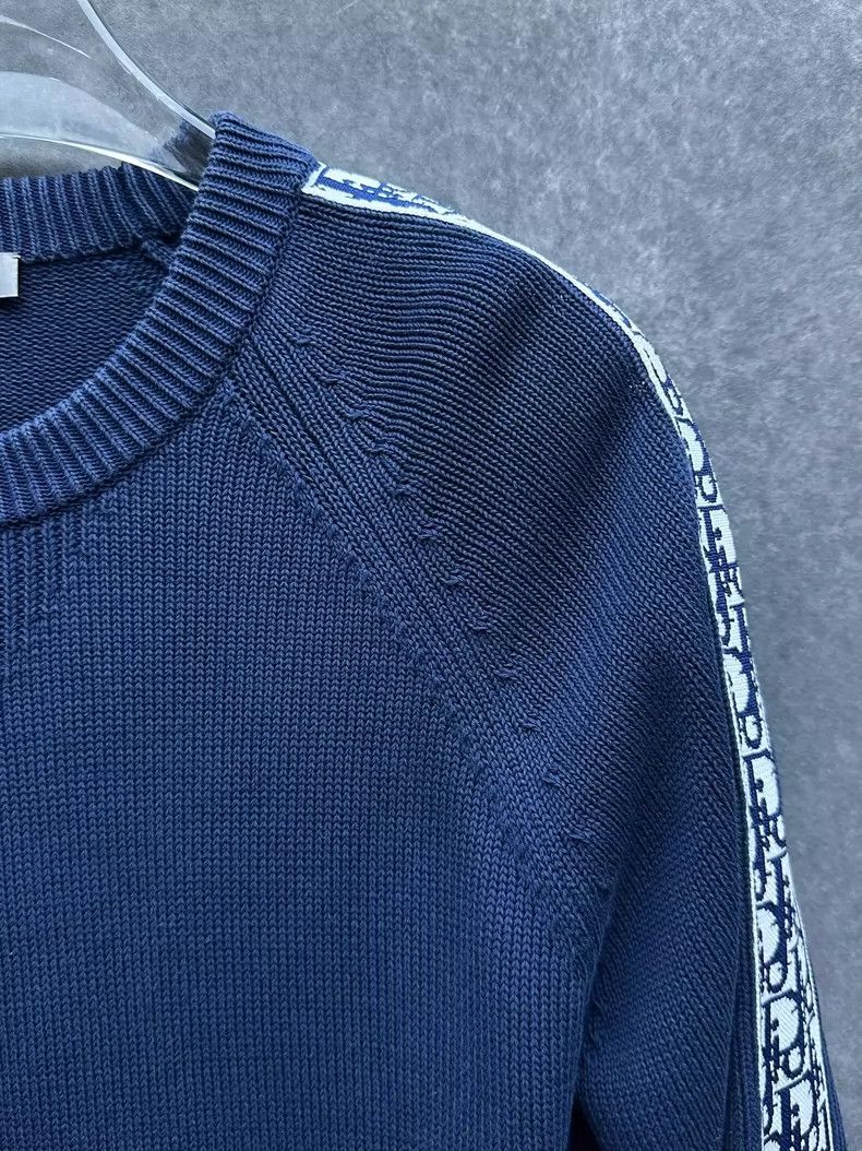 Dior Dior Logo Knit Sweater for Men, Blue Size US S / EU 44-46 / 1 - 5 Thumbnail