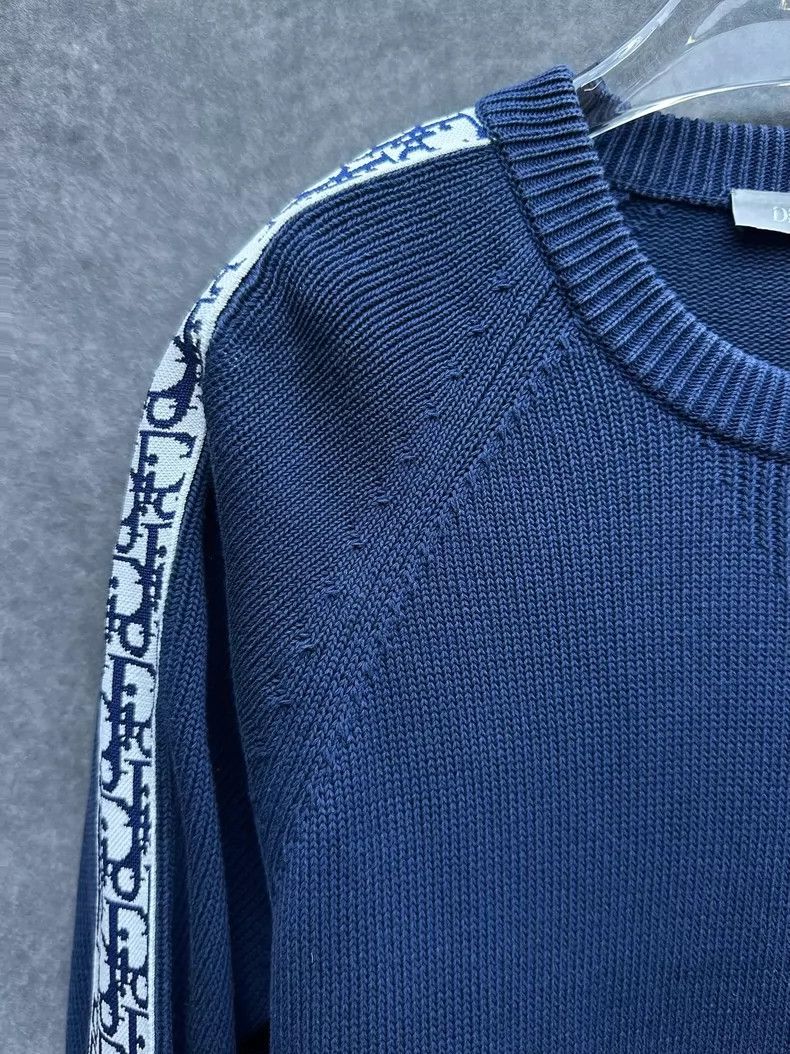 Dior Dior Logo Knit Sweater for Men, Blue Size US S / EU 44-46 / 1 - 6 Thumbnail