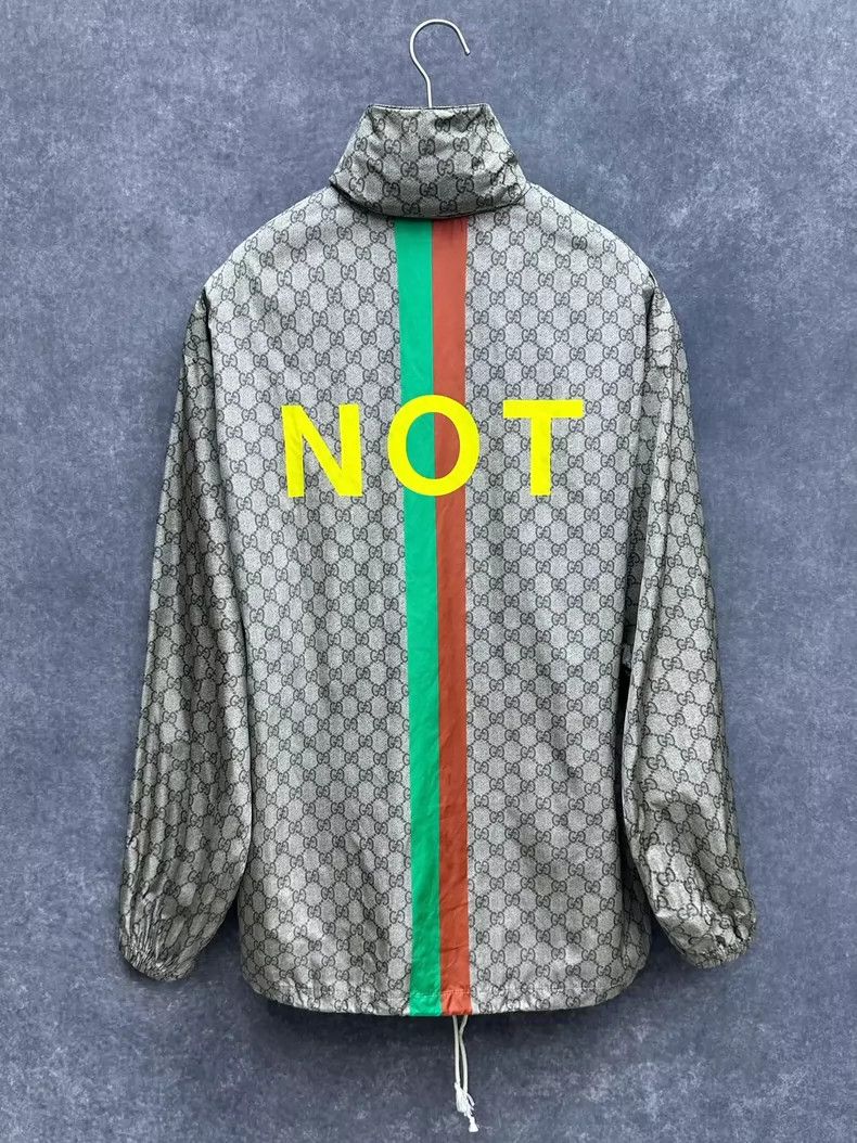 Gucci Gucci Brown Letter Print Long Sleeve Jacket Size US L / EU 52-54 / 3 - 2 Thumbnail
