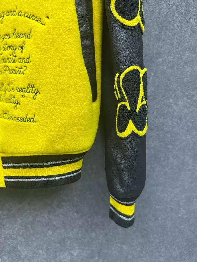 Louis Vuitton Louis Vuitton SS22 Yellow Letterman Jacket Size US L / EU 52-54 / 3 - 3 Thumbnail