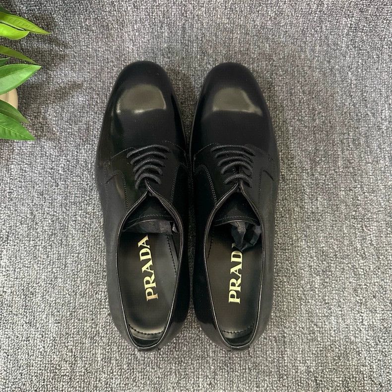 Prada PRADA Leather Lace-Up Formal Shoes for Men Size US 6.5 / EU 39-40 - 4 Thumbnail