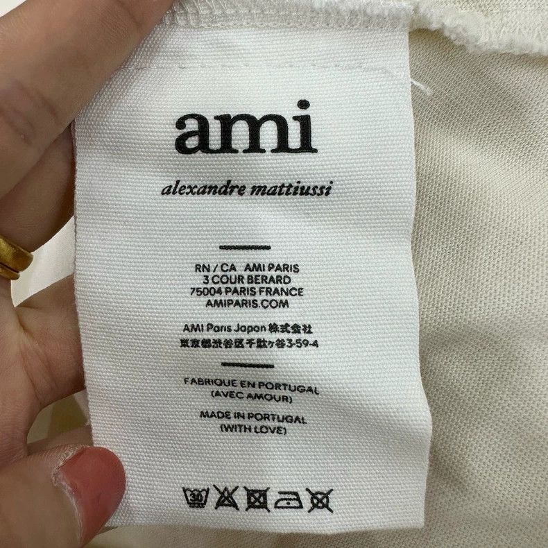 AMI Tonal Ami Decœur Embroidered Short Sleeve T-Shirt Size US M / EU 48-50 / 2 - 4 Thumbnail