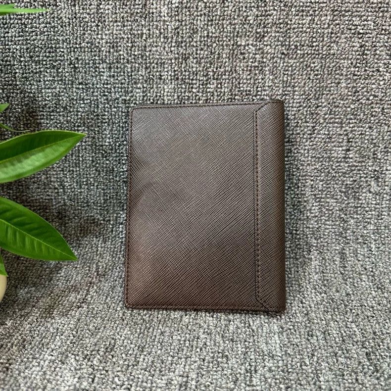 Prada PRADA Leather Card Case in Dark Brown Size ONE SIZE - 2 Thumbnail
