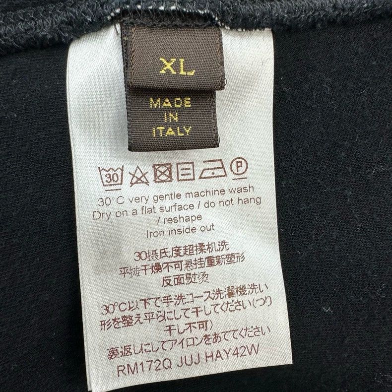 Louis Vuitton Louis Vuitton Black Zip-Up Hoodie for Men Size US XL / EU 56 / 4 - 4 Thumbnail