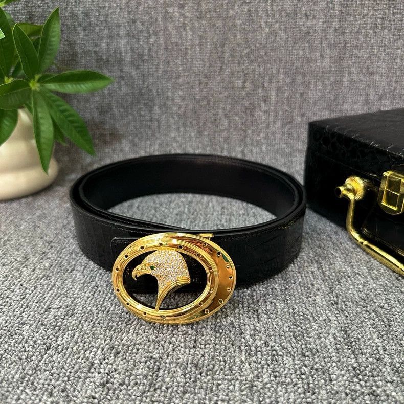 Goyard Luxury 925 Silver Belt with Crocodile Skin Size ONE SIZE - 2 Thumbnail