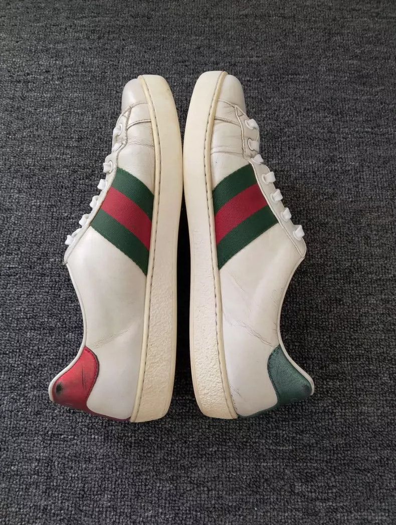 Gucci GUCCI White Sneakers with Colorful Stripes Size US 8 / EU 41 - 7 Thumbnail