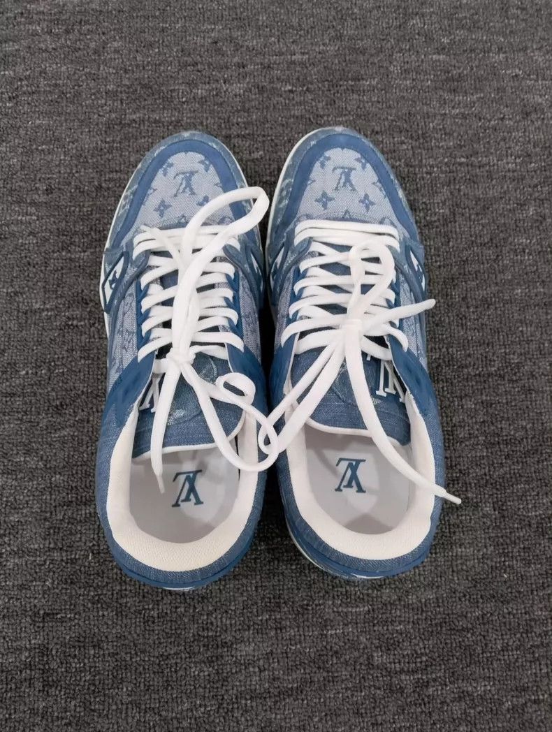 Louis Vuitton Louis Vuitton Blue Denim Trainers Size 41 Size US 8 / EU 41 - 3 Thumbnail