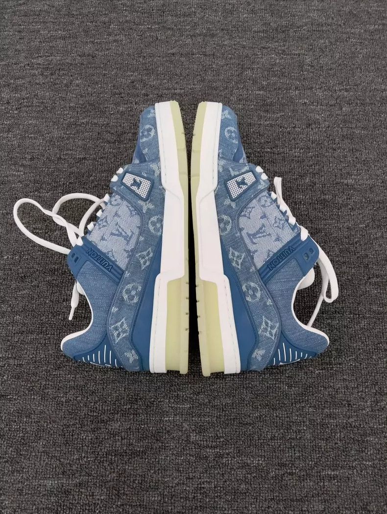 Louis Vuitton Louis Vuitton Blue Denim Trainers Size 41 Size US 8 / EU 41 - 2 Thumbnail