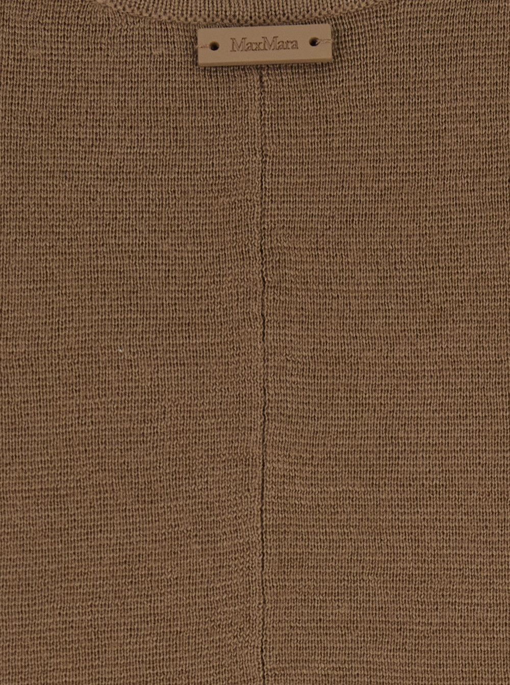 Max Mara 'Aceri' Brown Dress with Round Neck and Rear Single Slit in Wool Woman Size S / US 4 / IT 40 - 3 Thumbnail