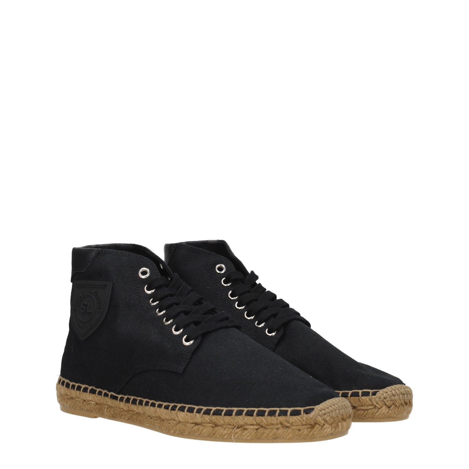 Saint Laurent Paris damon high-top espadrilles in canvas Size US 9 / EU 42 - 2 Thumbnail