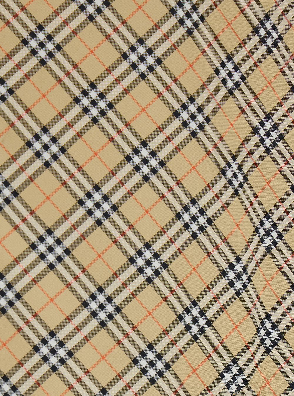 Burberry 'Slindon' Beige Jacket with Classic Collar and All-Over Check Motif in Tech Fabric Man Size US XL / EU 56 / 4 - 3 Thumbnail