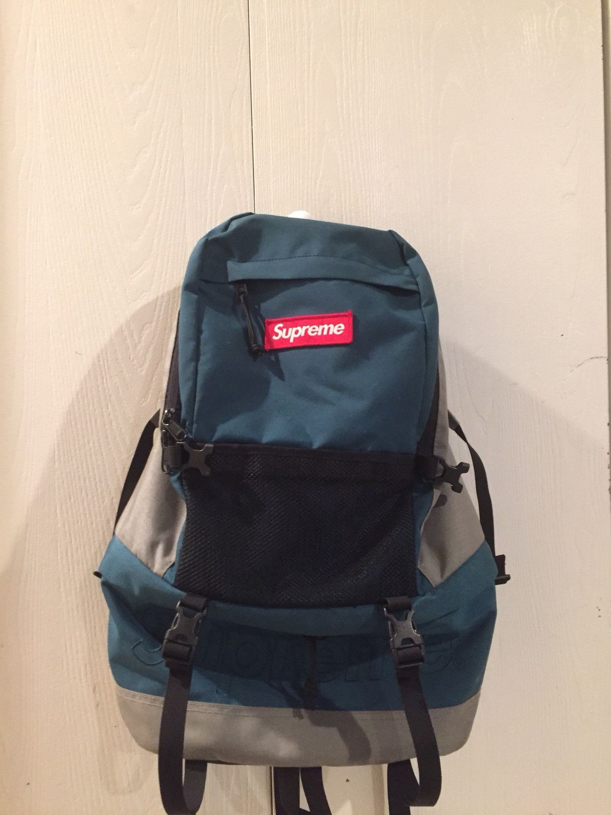 Supreme Supreme Backpack F W 2015 Teal Black Blue Grailed