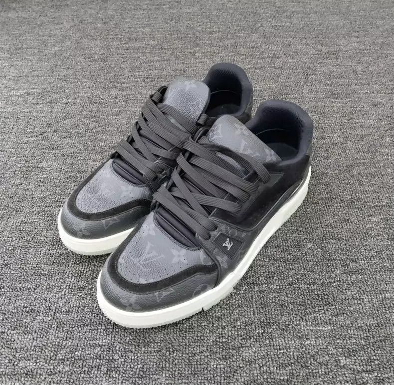 Louis Vuitton Louis Vuitton Black Checkerboard Trainers Size 41.5 Size US 9.5 / EU 42-43 - 7 Thumbnail