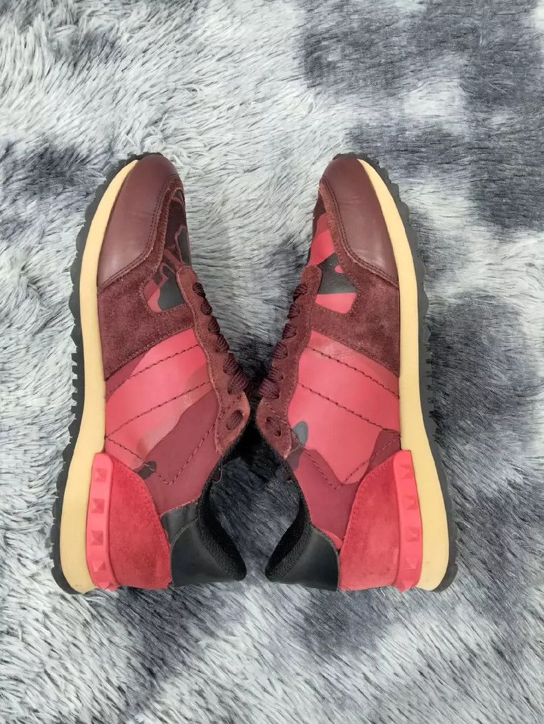 Valentino Valentino Red Camouflage Rockrun Sneakers 40 Size Size US 9 / EU 42 - 6 Thumbnail