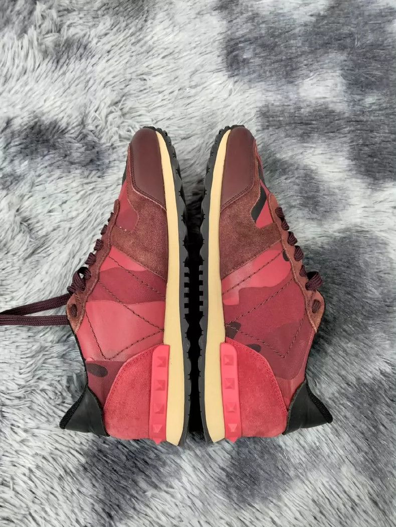 Valentino Valentino Red Camouflage Rockrun Sneakers 40 Size Size US 9 / EU 42 - 3 Thumbnail