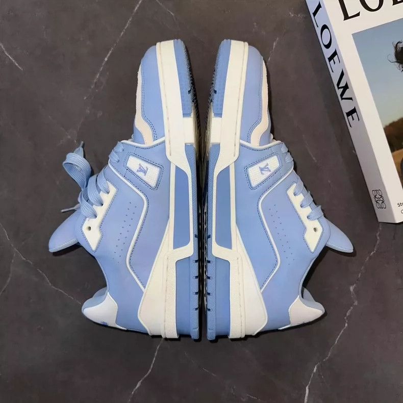 Louis Vuitton Louis Vuitton Blue Sneakers Size 41.5 Size US 8.5 / EU 41-42 - 8 Thumbnail