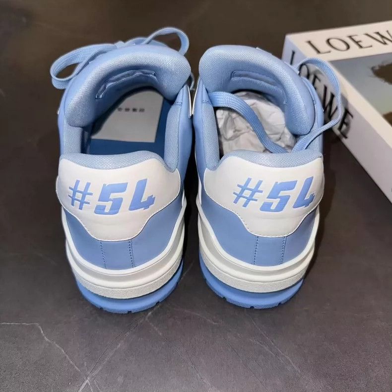 Louis Vuitton Louis Vuitton Blue Sneakers Size 41.5 Size US 8.5 / EU 41-42 - 4 Thumbnail