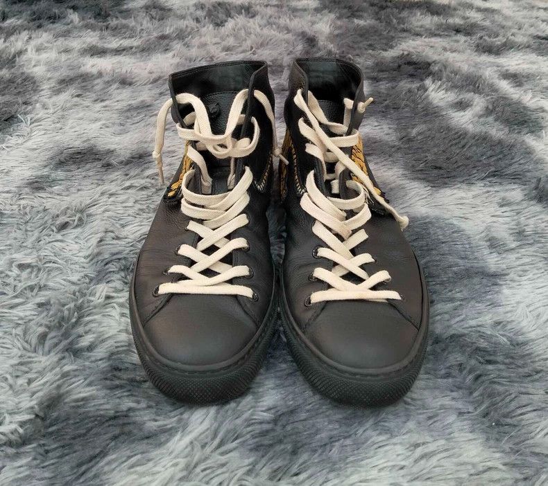 Gucci Gucci Black Tiger High-Top Sneakers Size 42 Size US 9 / EU 42 - 4 Thumbnail