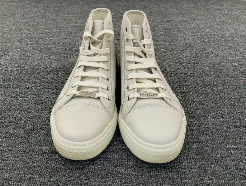 Gucci Gucci White High-Top Shoes Size 43.5 Size US 10.5 / EU 43-44 - 2 Thumbnail