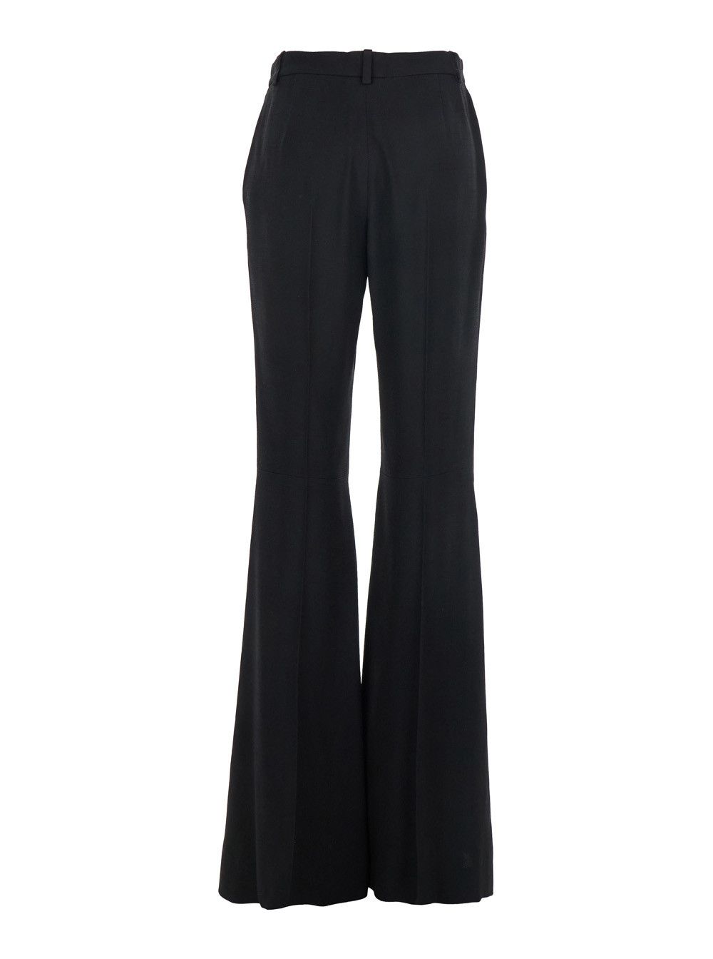 Balenciaga Black Pants with Belt Loops and Flared Leg in Viscose Woman Size 27" / US 4 / IT 40 - 2 Thumbnail