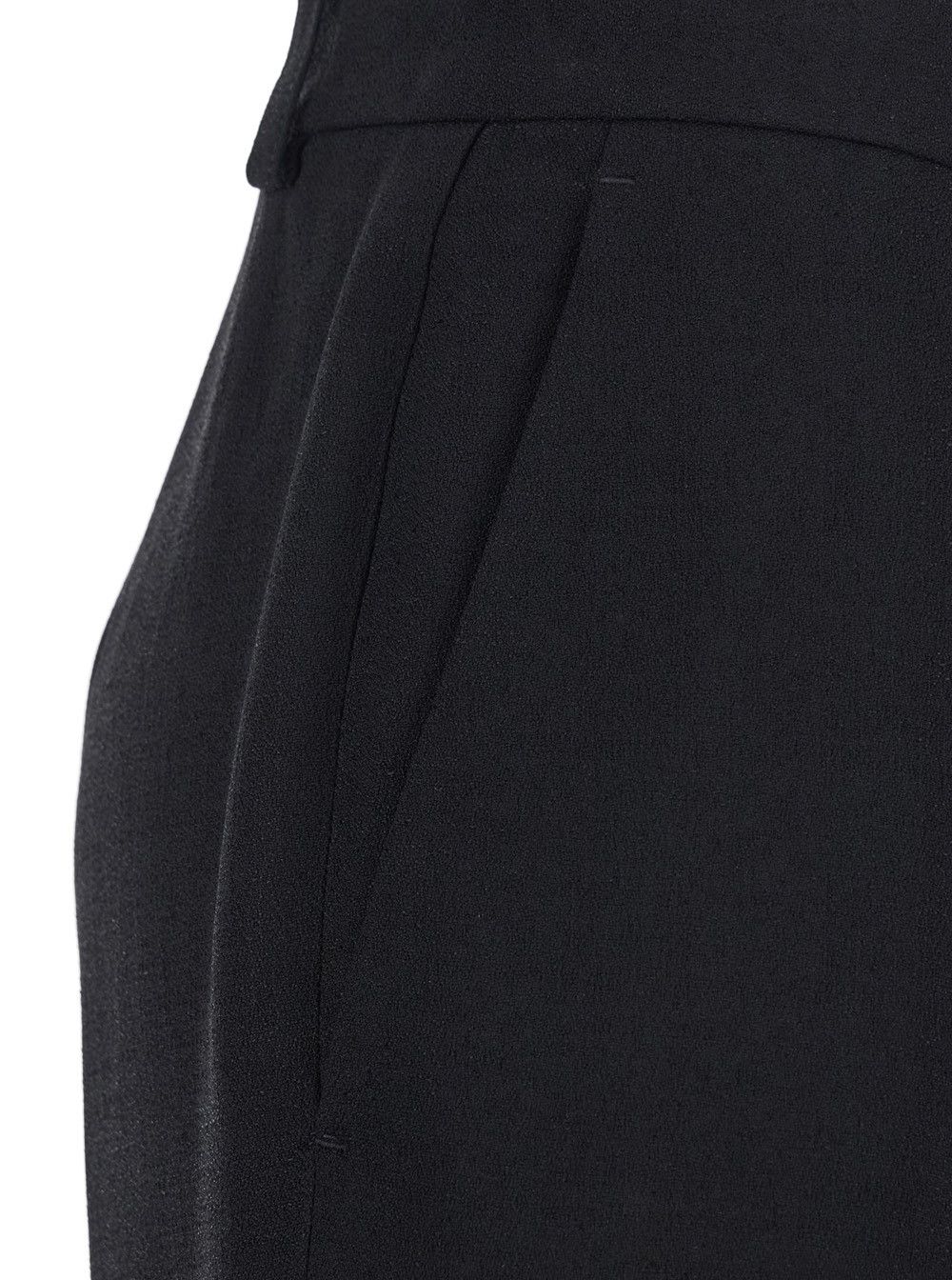 Balenciaga Black Pants with Belt Loops and Flared Leg in Viscose Woman Size 27" / US 4 / IT 40 - 3 Thumbnail