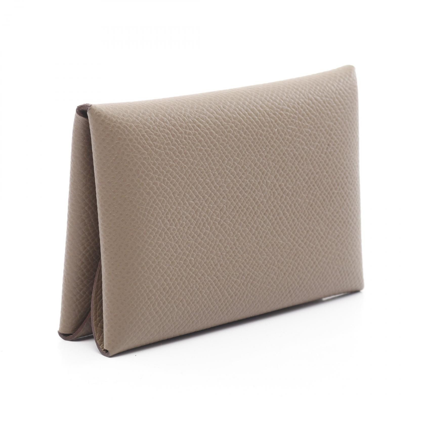 Hermes Hermes Hermes Calvi Duo Epsom Leather Coin Case Leather Coin Case Stamp B (2023) Size ONE SIZE - 2 Thumbnail