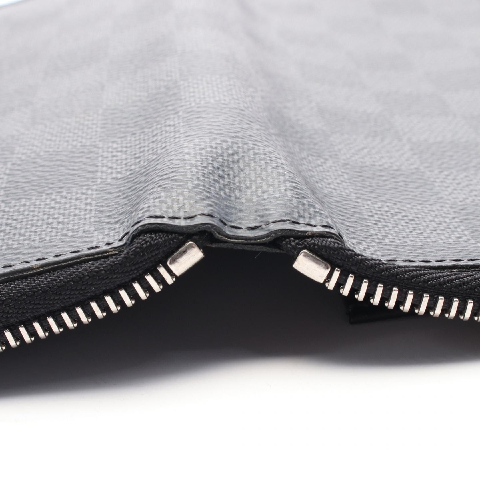 Louis Vuitton Louis Vuitton Louis Vuitton Zippy Wallet Vertical Damier Graphite Long Wallet Canvas Long Wallet N63095 Size ONE SIZE - 6 Thumbnail