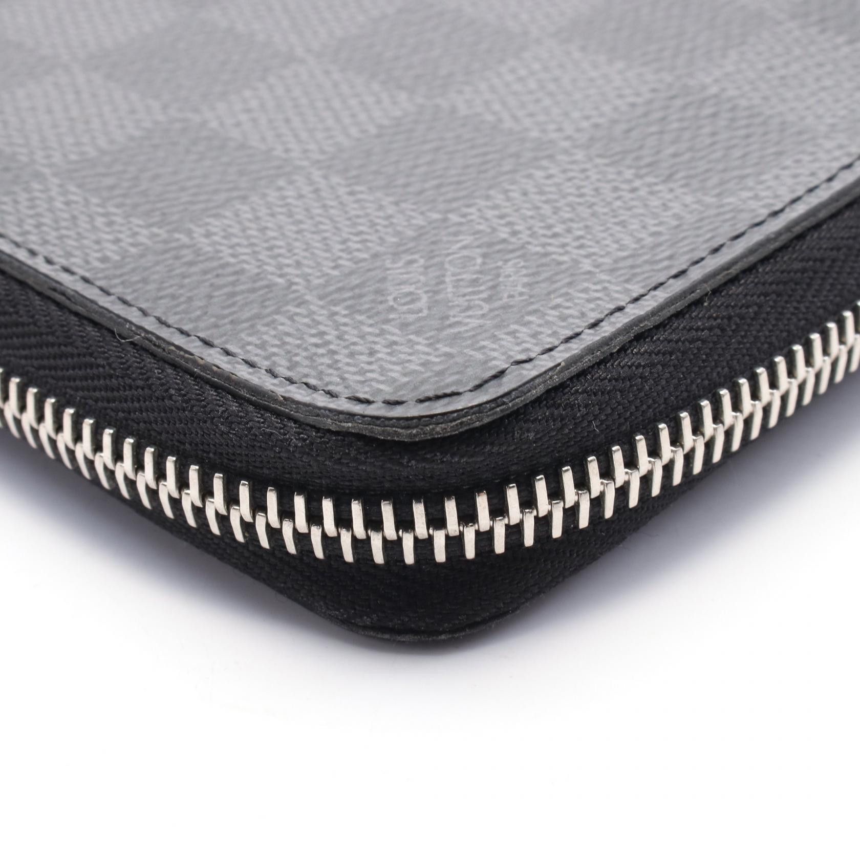 Louis Vuitton Louis Vuitton Louis Vuitton Zippy Wallet Vertical Damier Graphite Long Wallet Canvas Long Wallet N63095 Size ONE SIZE - 7 Thumbnail