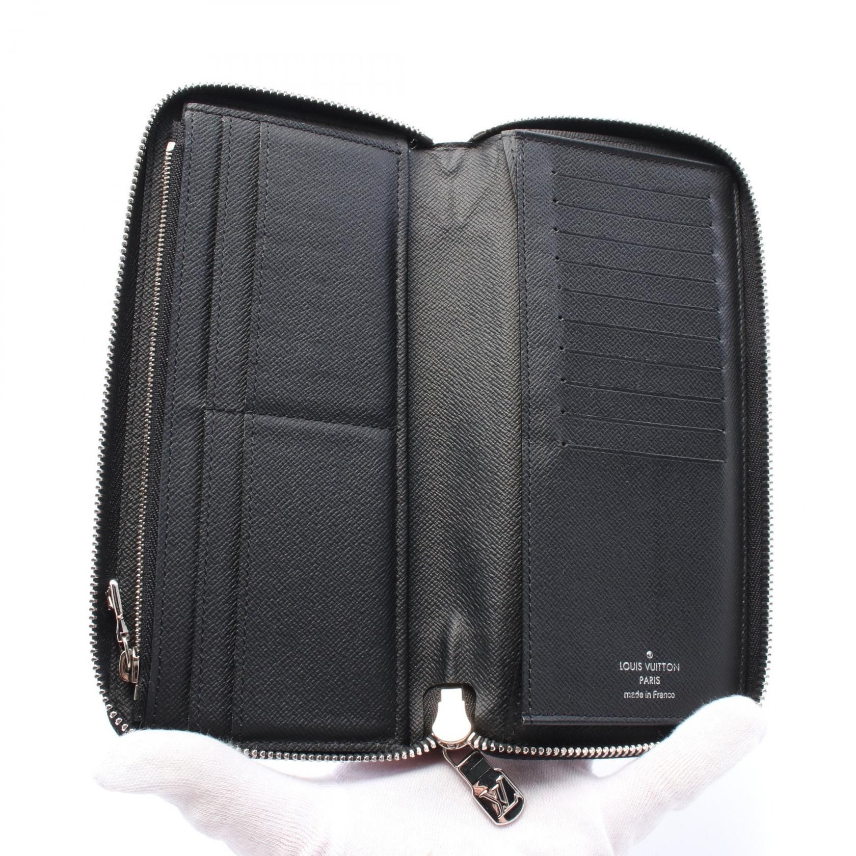 Louis Vuitton Louis Vuitton Louis Vuitton Zippy Wallet Vertical Damier Graphite Long Wallet Canvas Long Wallet N63095 Size ONE SIZE - 3 Thumbnail