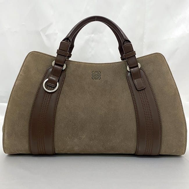 Loewe LOEWE Tote Bag Brown Suede / Nubuck Size ONE SIZE - 3 Thumbnail