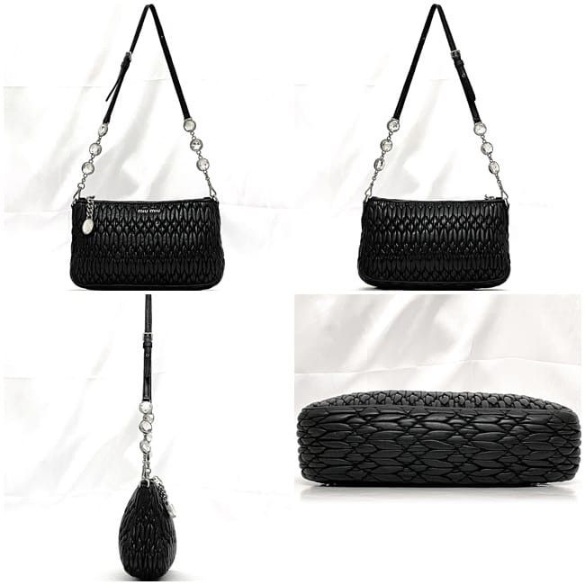 Miu Miu MIU MIU Shoulder Bag Black Leather Size ONE SIZE - 2 Thumbnail