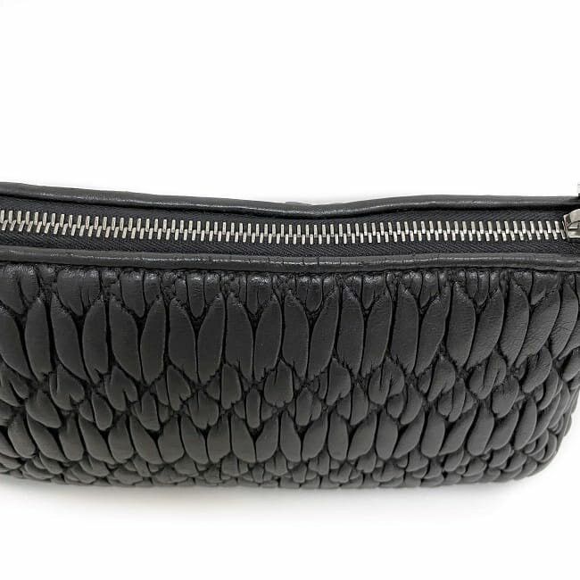 Miu Miu MIU MIU Shoulder Bag Black Leather Size ONE SIZE - 3 Thumbnail