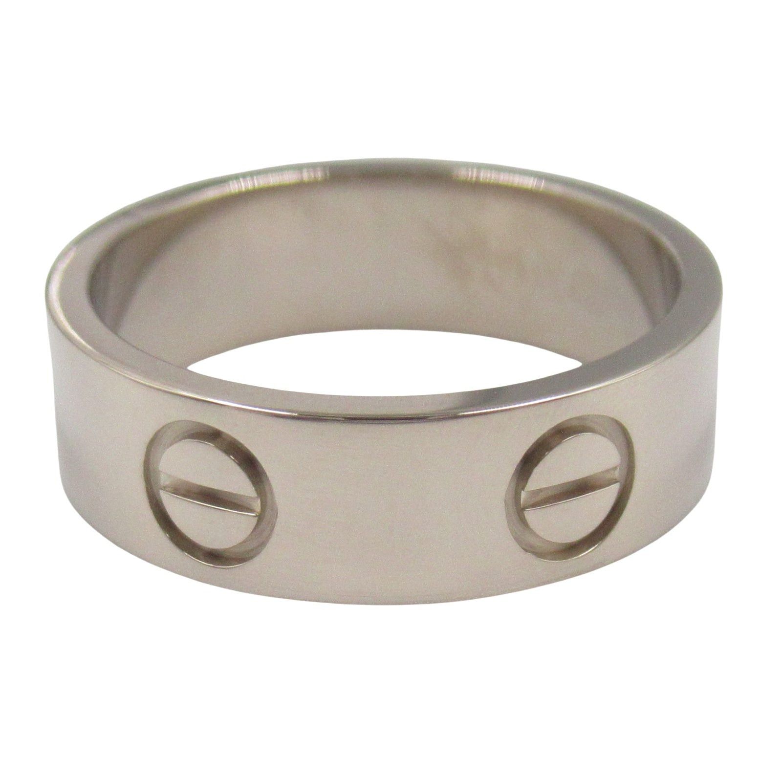 Cartier Cartier Love Ring K18Wg (White Gold) Silver Size ONE SIZE - 3 Thumbnail