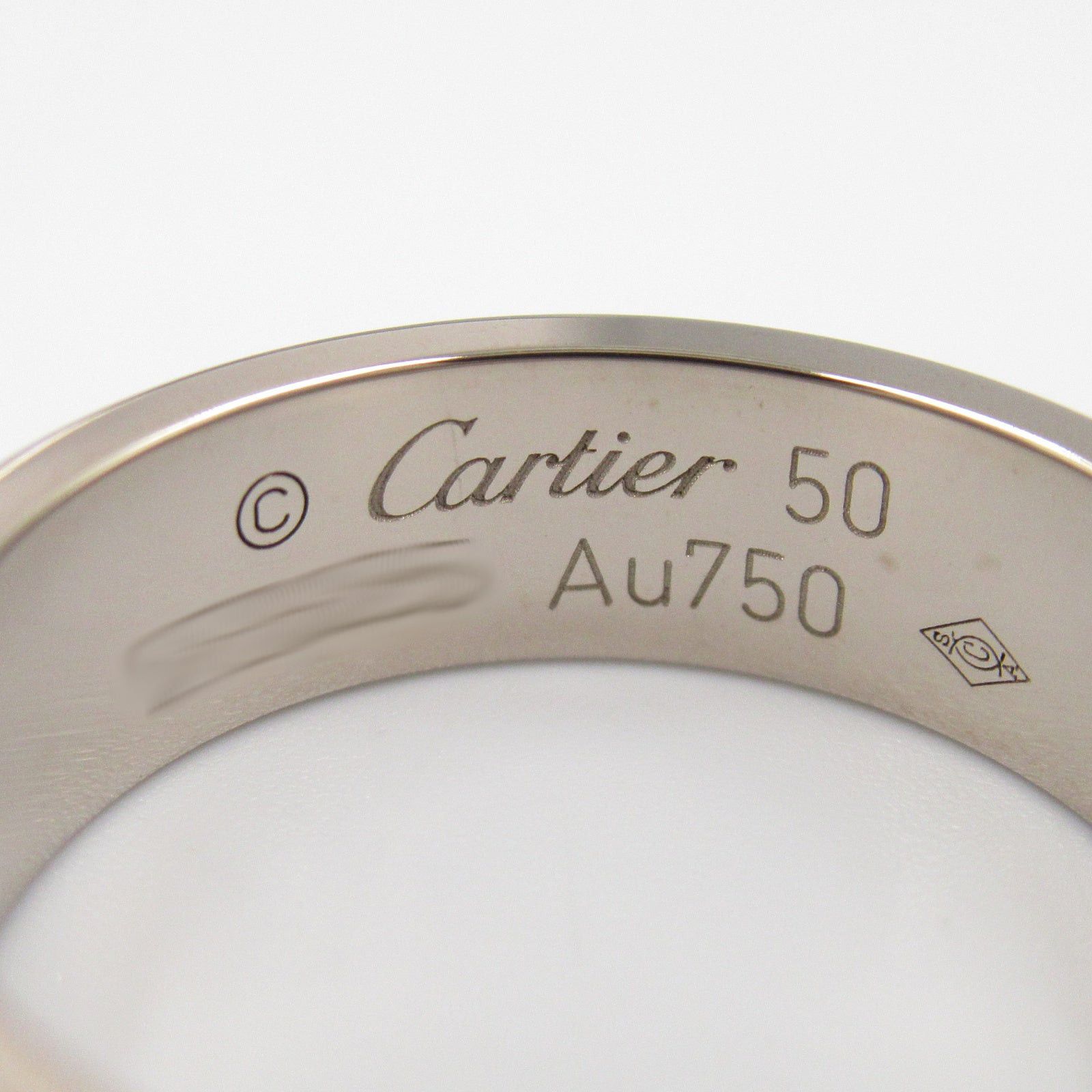Cartier Cartier Love Ring K18Wg (White Gold) Silver Size ONE SIZE - 4 Thumbnail