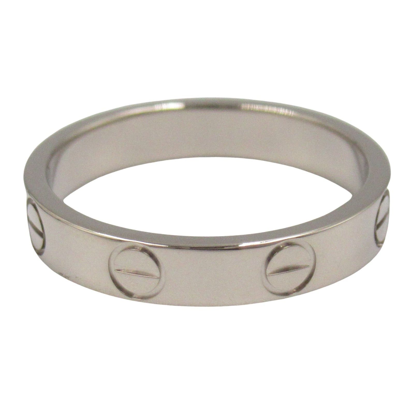 Cartier Cartier Mini Love Ring K18Wg (White Gold) Silver Size ONE SIZE - 3 Thumbnail