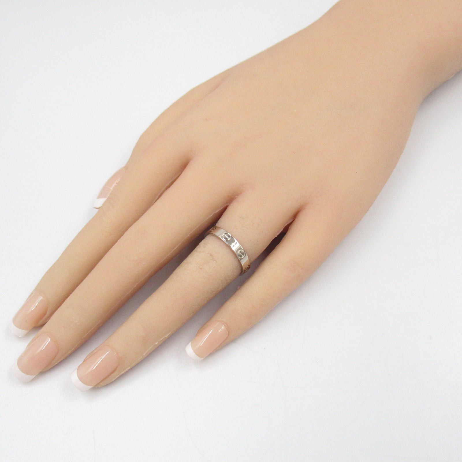 Cartier Cartier Mini Love Ring K18Wg (White Gold) Silver Size ONE SIZE - 7 Thumbnail