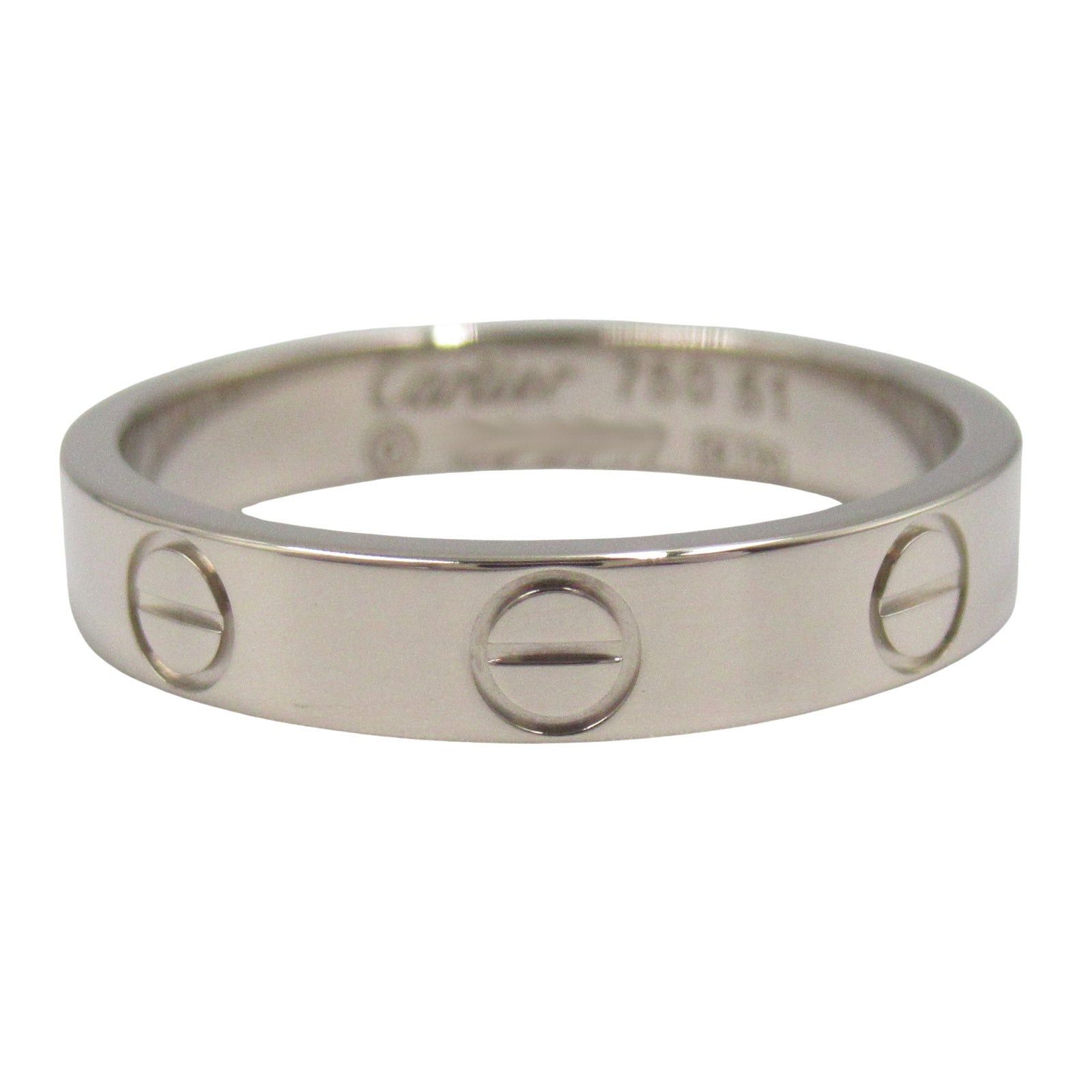 Cartier Cartier Mini Love Ring K18Wg (White Gold) Silver Size ONE SIZE - 2 Thumbnail