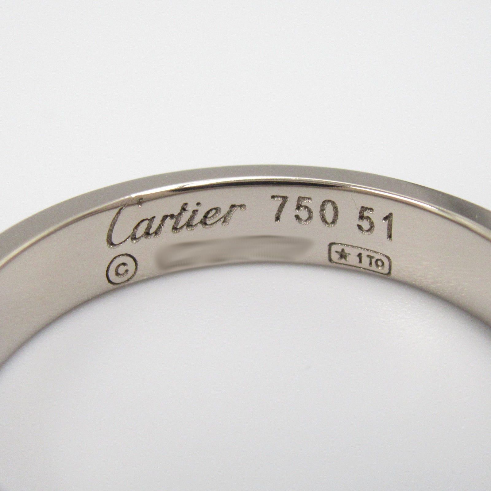 Cartier Cartier Mini Love Ring K18Wg (White Gold) Silver Size ONE SIZE - 4 Thumbnail