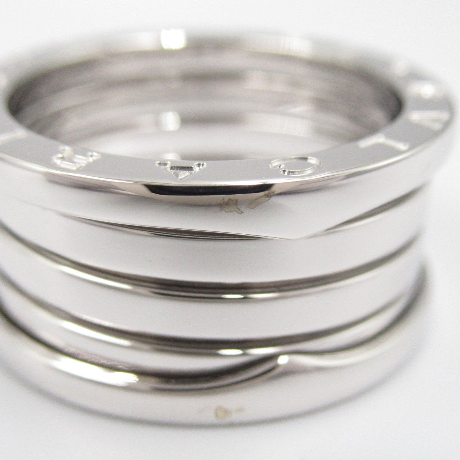 Bvlgari Bvlgari B Zero One Ring 4 Bands K18Wg (White Gold) Silver Size ONE SIZE - 6 Thumbnail