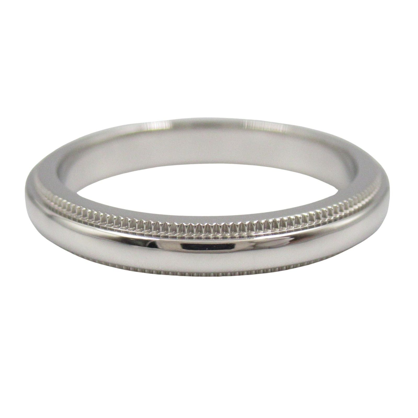 Tiffany & Co. Tiffany Co Milgrain Ring Pt950 Platinum Silver Size ONE SIZE - 2 Thumbnail