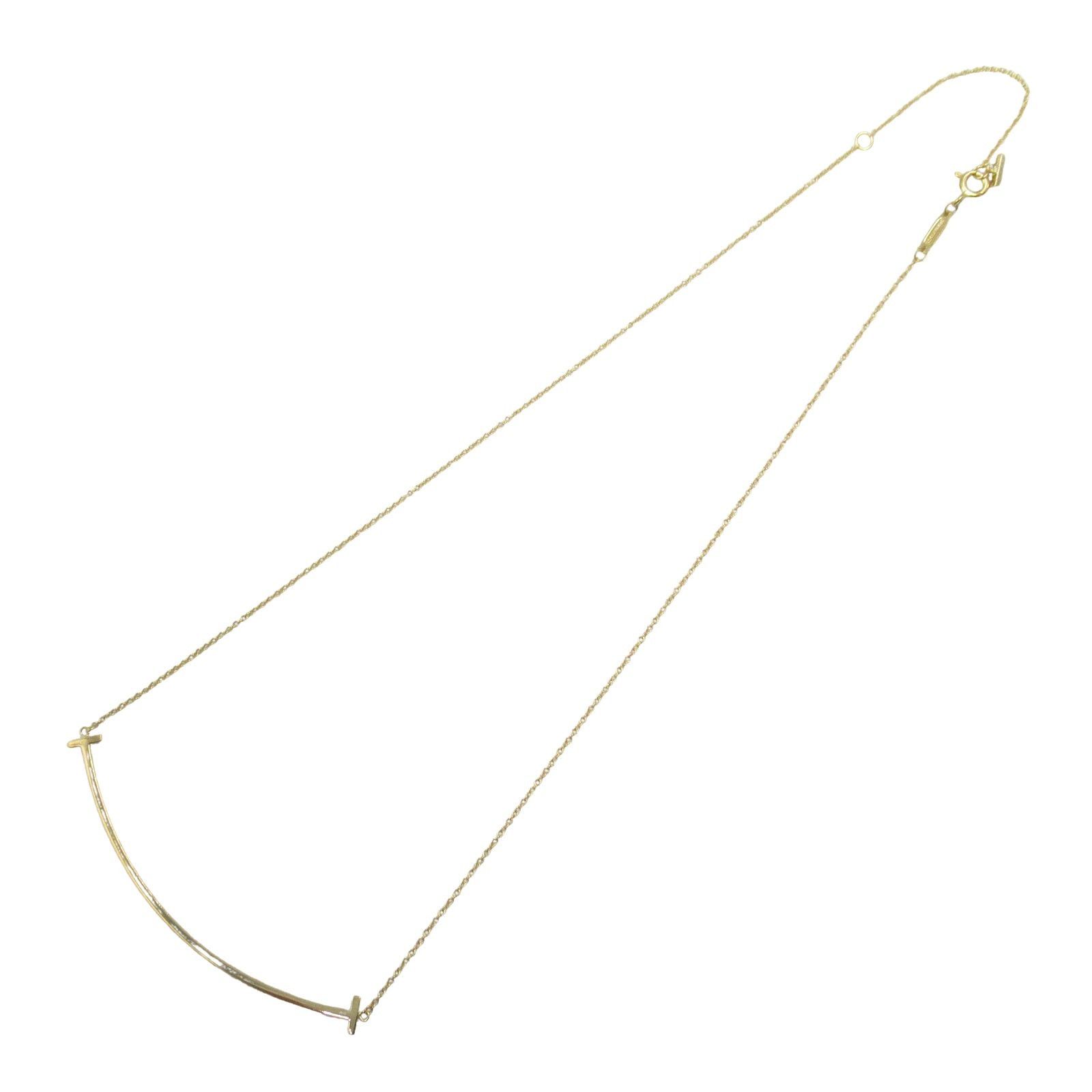 Tiffany & Co. Tiffany Co T-Smile Large Necklace K18 (Yellow Gold) Gold Size ONE SIZE - 3 Thumbnail