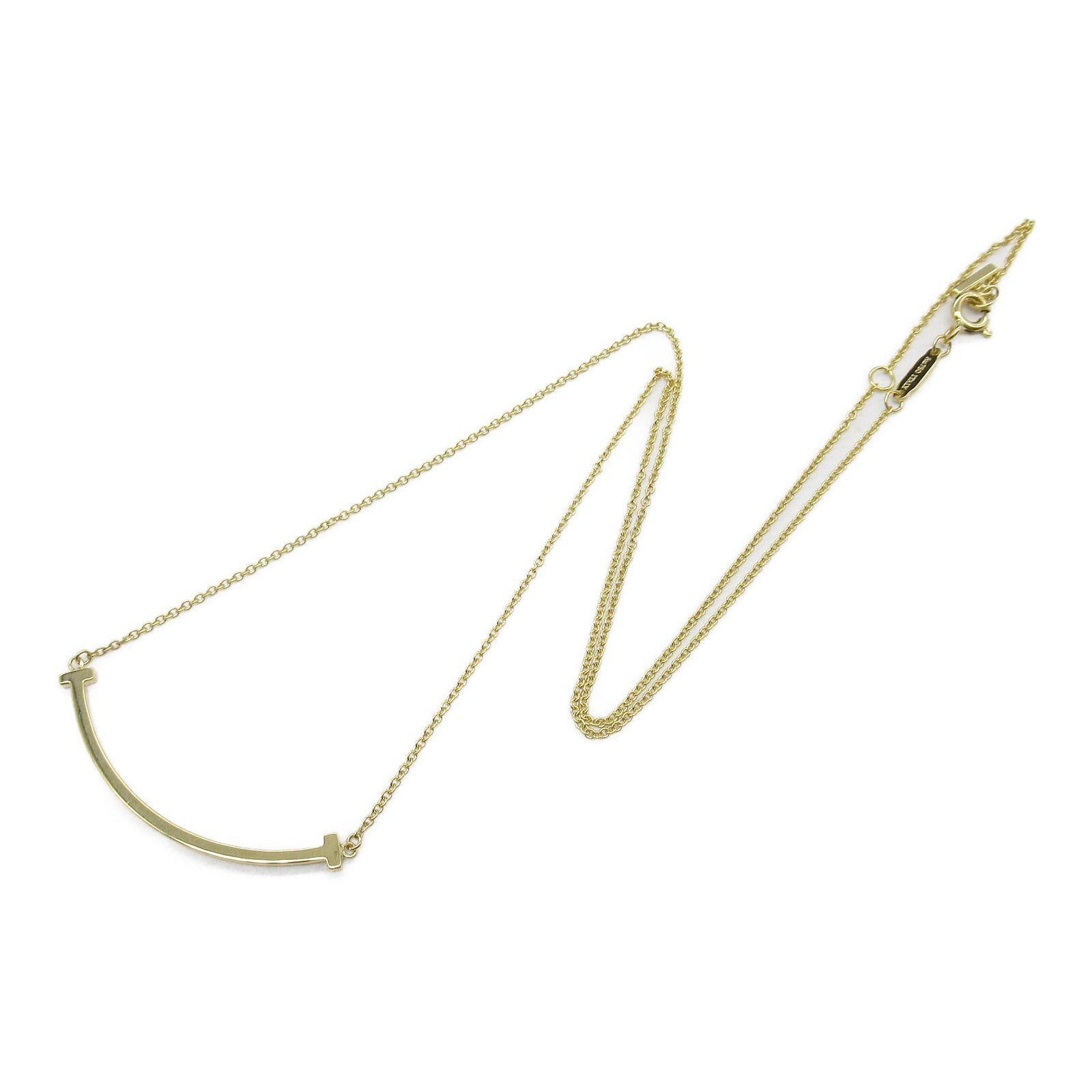 Tiffany & Co. Tiffany Co T-Smile Small Necklace K18 (Yellow Gold) Gold Size ONE SIZE - 3 Thumbnail