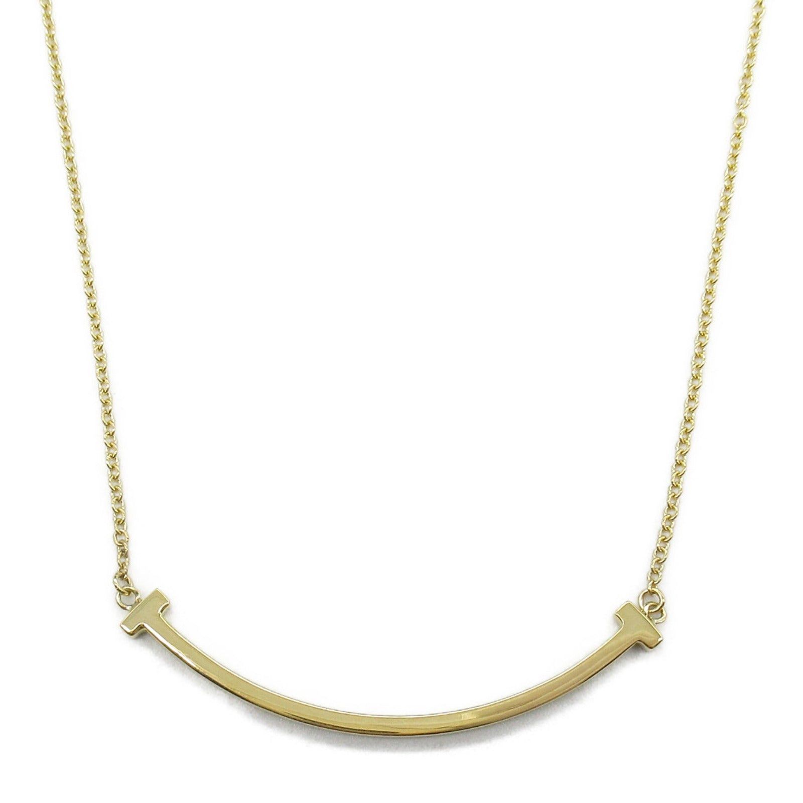 Tiffany & Co. Tiffany Co T-Smile Small Necklace K18 (Yellow Gold) Gold Size ONE SIZE - 2 Thumbnail